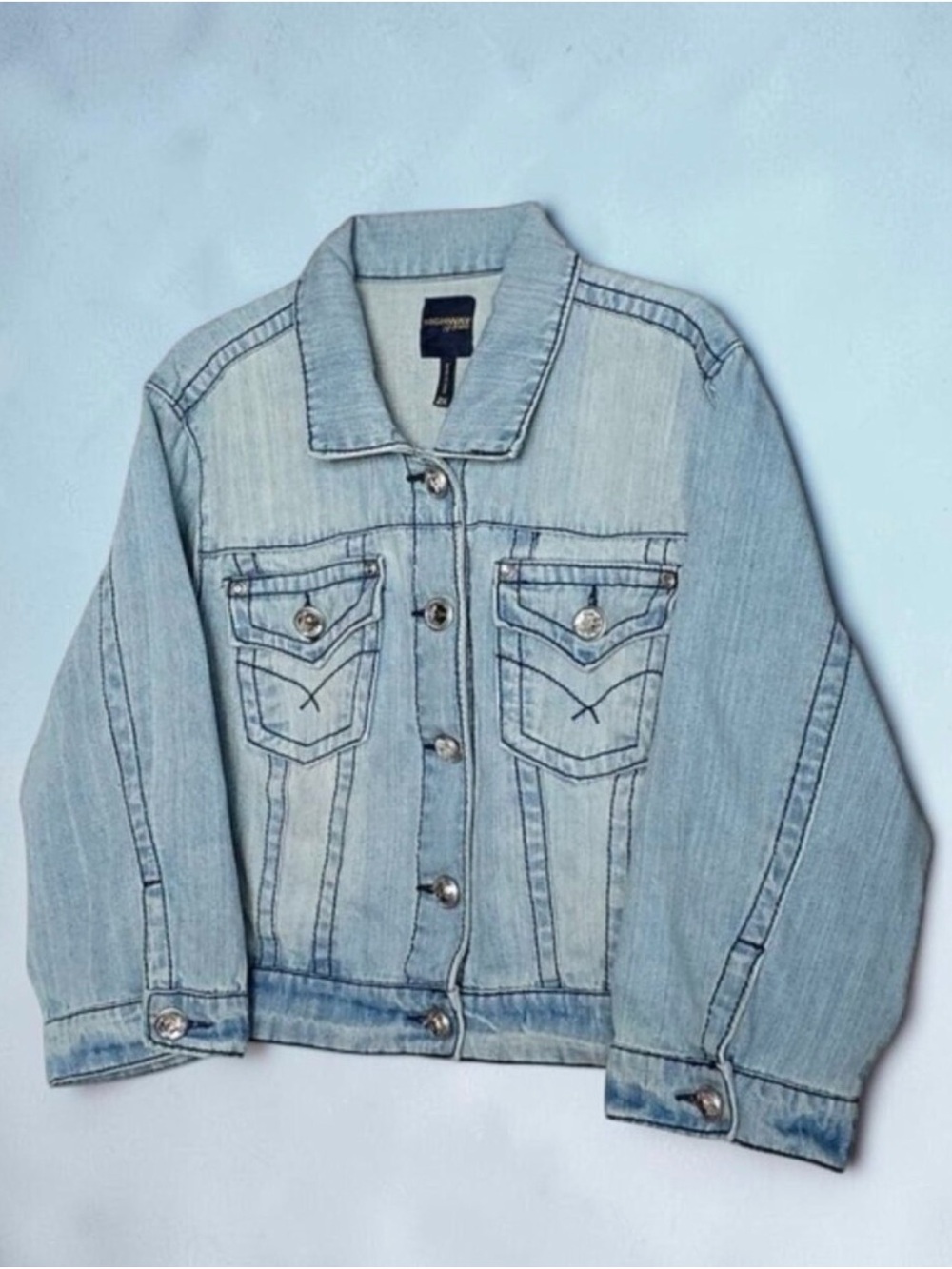 Highway Jeans Light Wash Cropped Denim Jacket